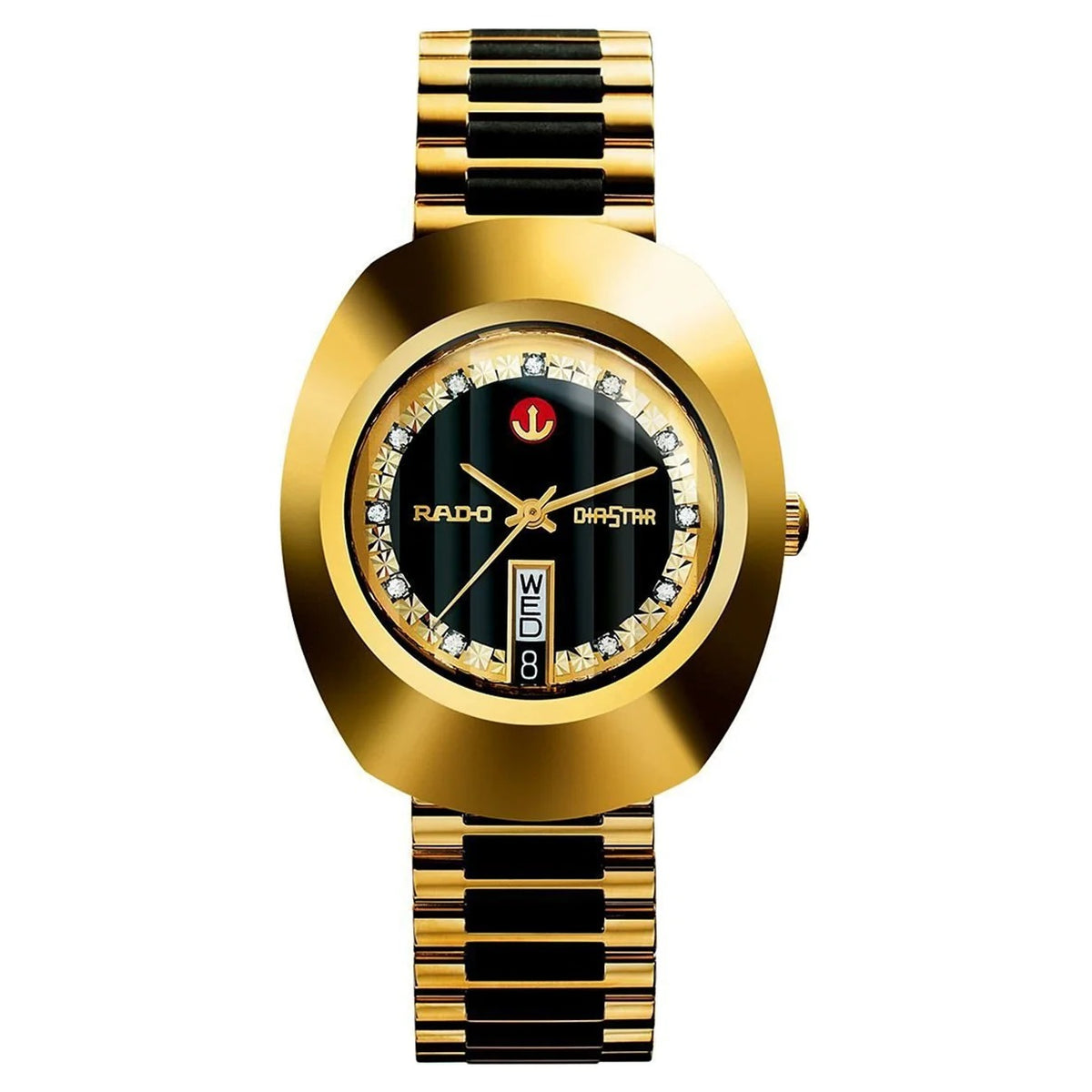 RADO Diastar Automatic Gold/Black Dial Men's Watch RD-1219