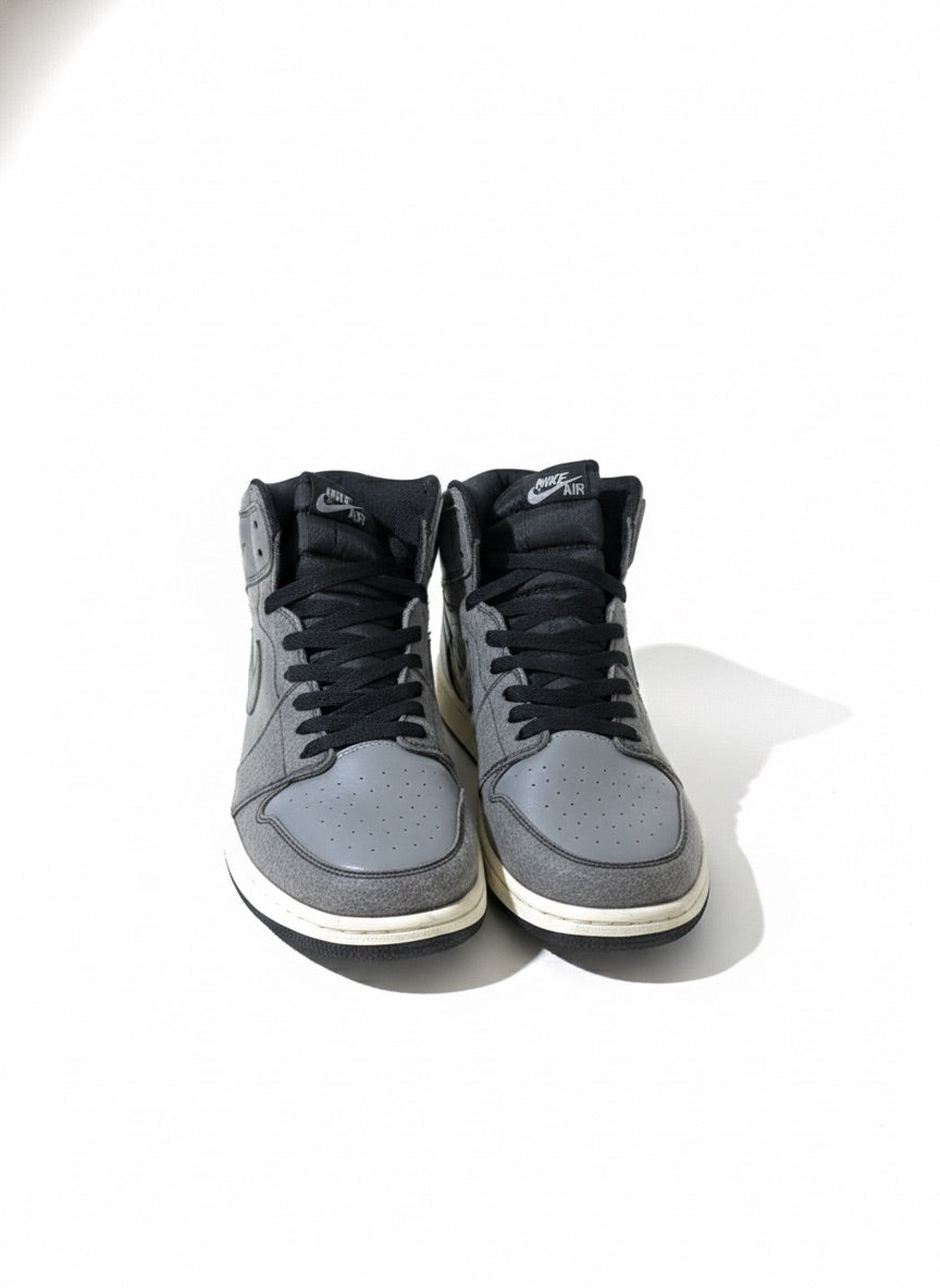 Air Jordan 1 Mid Shoes For Man White Shadow Grey Black Basketball Shoes 554724-073