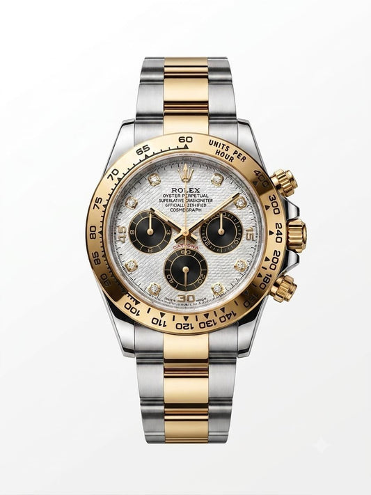 RLX Stainless Steel Strap White Dial Chronograph Watch For Man RLX-116523