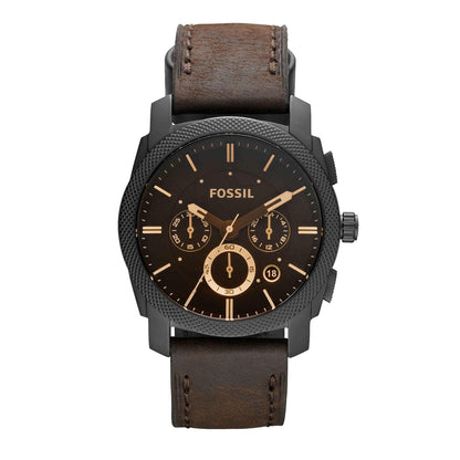 Fossil Machine Chronograph Brown Dial Men's Watch, Formal & Casual Look- FS4656 (Best Gift For Man)