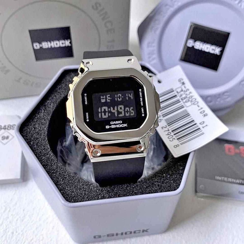 G-Shock Analog-Digital Full with Black & Silver Digital Dial Resin Black Strap Watch Unisex Fancy look premium quality GX-57