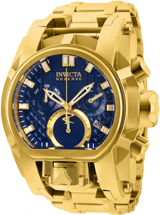 Invicta Reserve Mens 52mm Bolt Zeus Magnum Swiss Quartz Dual Movement Iridescent Men's Watch INC-25209