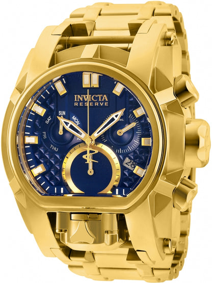 Invicta Reserve Mens 52mm Bolt Zeus Magnum Swiss Quartz Dual Movement Iridescent Men's Watch INC-25209