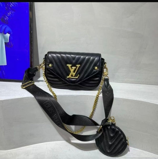 LV New Wave Pochett Hand Bag White Stylist Daily Use Bag LV-4437-WBG