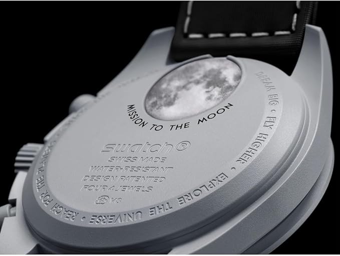 Swatch x Omega Gray Dial/Black Strap Bioceramic Moonswatch Mission to Mercury OG-1034