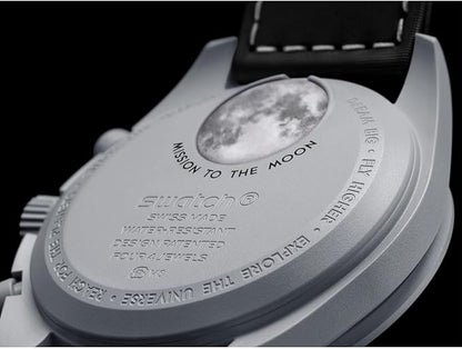 Swatch x Omega Gray Dial/Black Strap Bioceramic Moonswatch Mission to Mercury OG-1034