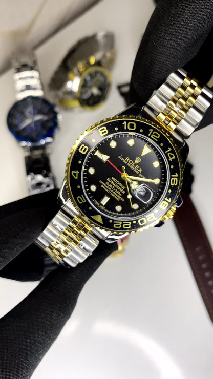 GMT-Master II Oyster Perpetual Bidirectional Rotatable Bezel Dual Color Jubilee bracelet Men's Watch RLX-GMT-5014