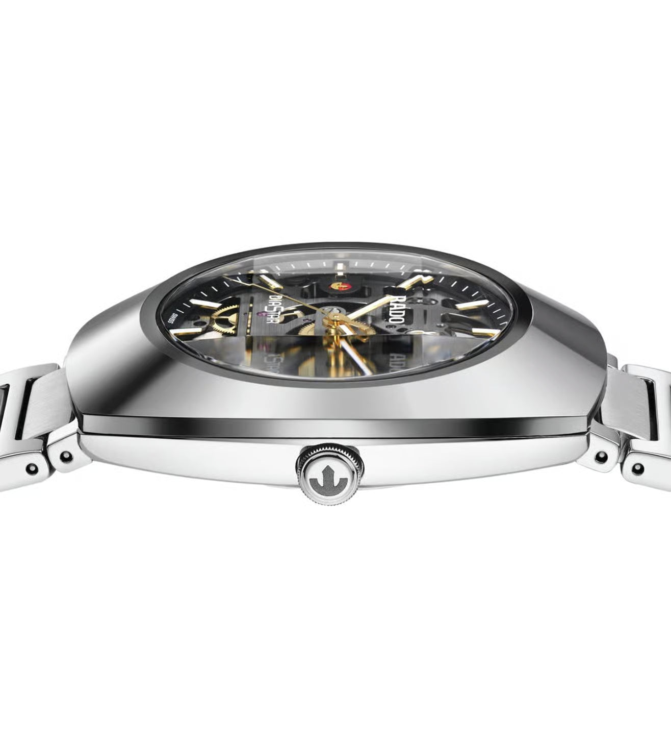 RADO Diastar Automatic Skeleton Dial Silver Men's Watch RD-1215
