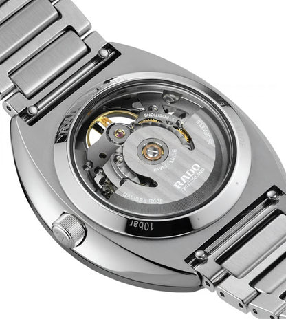 RADO Diastar Automatic Skeleton Dial Silver Men's Watch RD-1215