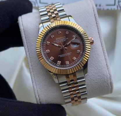 SKO-Datejust (Analog Watch) Oyster Perpetual chronograph Watch with a premium dial and bezel Men's Watch-SKO-OYS-4419