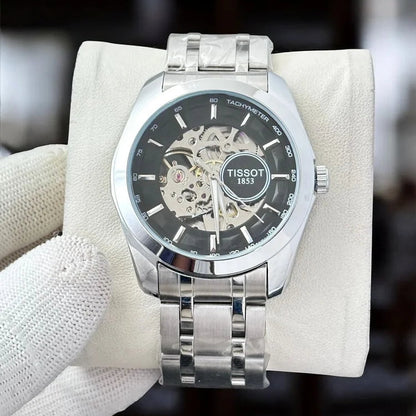 Tissot Black Skeleton Dial Automatic Men's Watch TS-6121