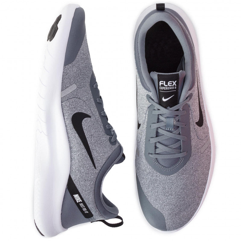 Nike Flex Experience Run RN 8 Wolf Grey Black White Shoes For Man And Hopknock