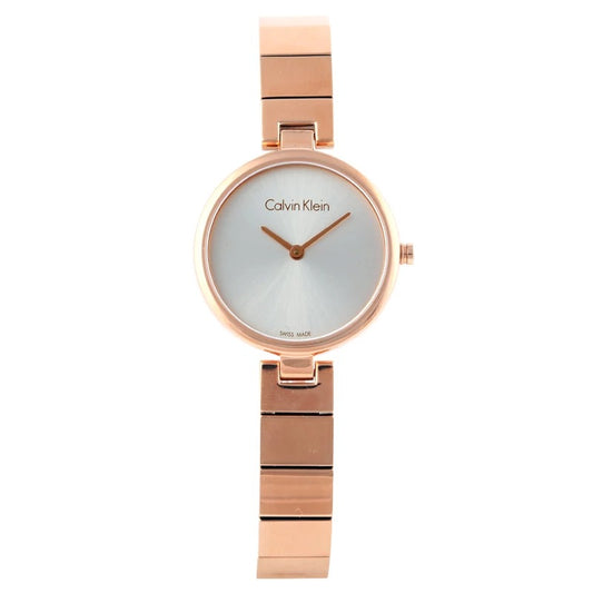 Qurtz Movement Drift Rose Gold Case Watch And Stainless Steel Rose Gold Color Strap White Dial Braclet Watch for Women's or Girls_ CK-119