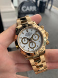 ROLEX Automatic Daytona Gold White Dial Metal Men's Automatic Watch for Man RLX-GOLD