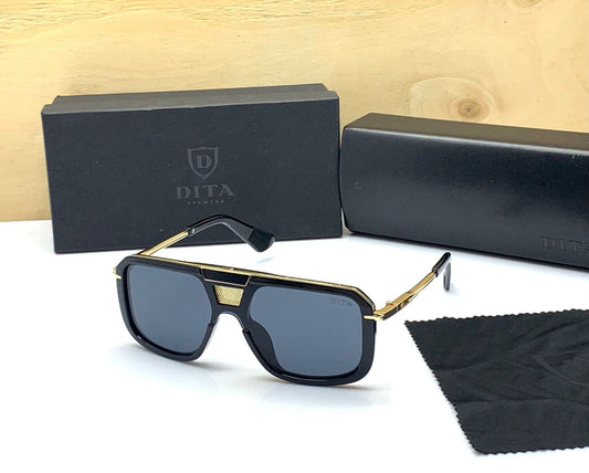 Black Lens Sunglass With Black Frame Man's Women's Sunglasses Luxury Desgier Square Frame Clear Lens And Classic Brand Oversized Eyeglasses DT-8631