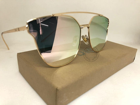 Multi Color Glass Men's Women's Sunglass For Man Woman Or Girl Dr-410 Golden Stick Frame Gift Sunglass