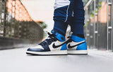 Air Jordan 1 Retro High OG Obsidian University Blue Sail Shoes For Man And Boys 555088-140