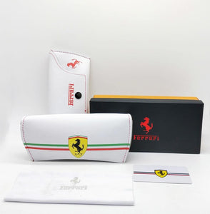 Ferrari Branded Original Sunglass Case With Brand Cover & Dust Cover And Hard Box For All Type of Sunglass FRR-BOX