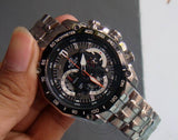 Chronograph Black Dial Men's Watch Metal Formal Casual EFR 550D-1AV