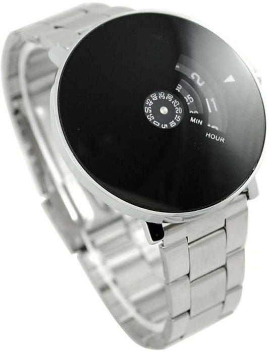 Black Quartz Wrist Watch - Turntable Dial Style - Men's Watch Product-2254283