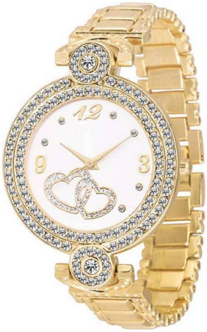 Gold Fashion Italian Design Women Analog watch for Girls and Ladies Watch - For Women