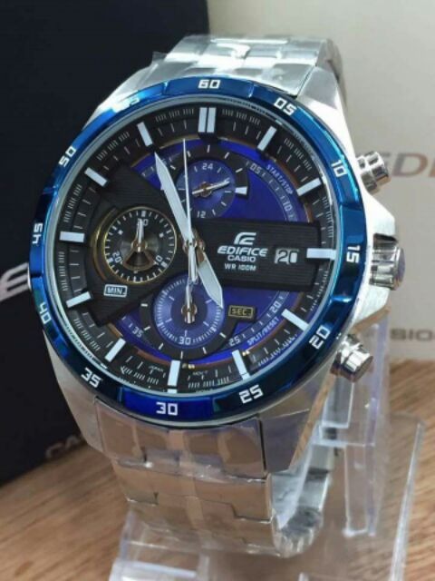 Edifice Watch Shells Casio Edifice Chronograph Watch With Silver Stainless steel Strap With ...