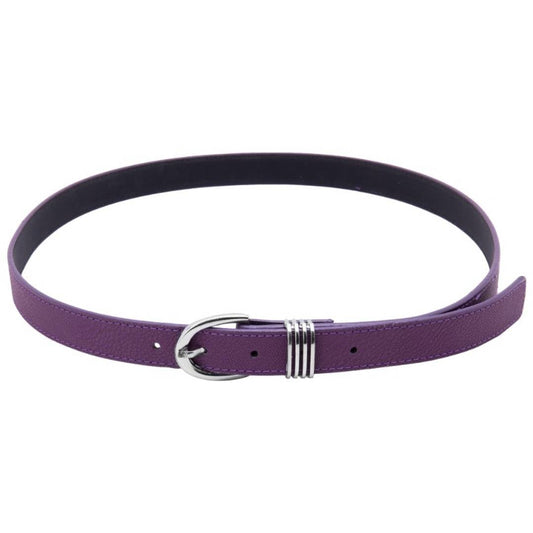 Amazing leather belt in purple color for women
