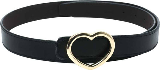 Stylish Casual, Formal Jet Black Leather Belts For Women's
