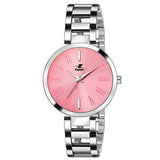 Espoir Analog Stainless Steel Pink Dial Girl's and Women's Watch - ManishaPink0507