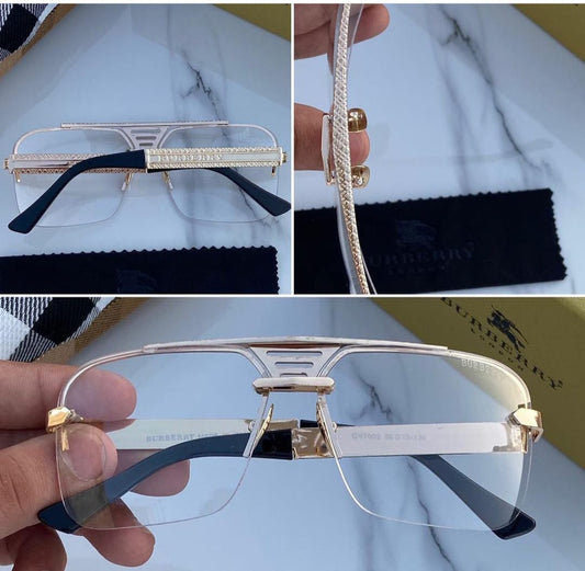 Branded Aviator Transparent Color Glass Golden Stick And Frame Men's Sunglass For Man Bb-700 Sunglass Gift