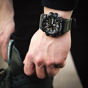 Casio G-shock Mudmaster Analog-Digital Green Black Dial Men's Watch for Man G662 Gshock Compass