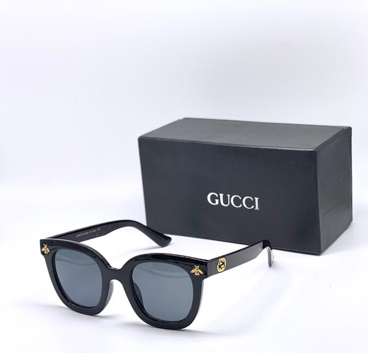 Branded Black Color Transparent Shade Glass Black Frame Men's Women's Sunglass For Men's Woman Or Girl Gg-0208S Urban Web Block Diva Flat Oversized 49Mm Sunglasses