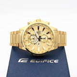 Casio Edifice Chronograph Golden World Design Metal Men's Watch-best Gift EFR-306