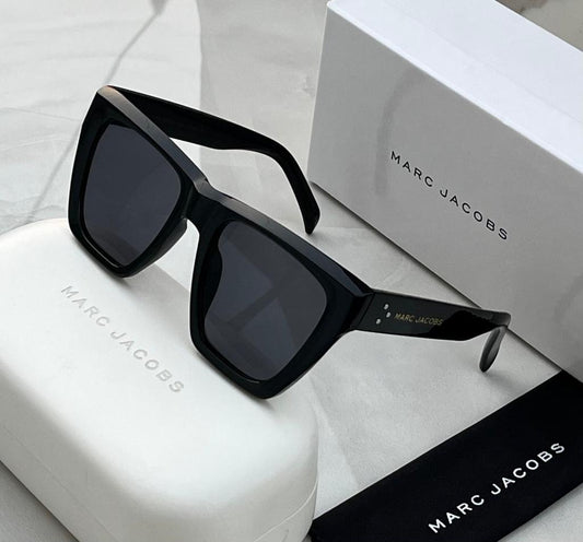 High Quality Oversized Cat eye Vintage Brand Sunglasses For Unisex-Unique and Classy MJ-216 Black square Frame With Black Glass Sunglass For Men Women's Or Girls