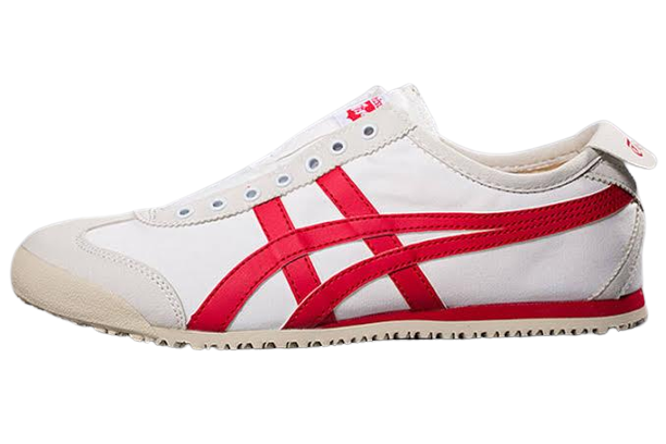 Onitsuka Tiger Mexico 66 Slip-On White RED 1182A087-100 Athletic Shoes For Men's Or Boys