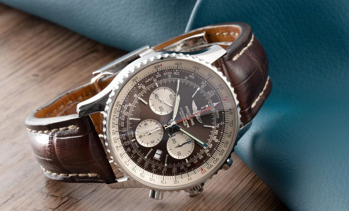 Breitling Men's AB012012-BB01 Navitimer Chronograph Brown Leather Watch For Man AB-BROWN