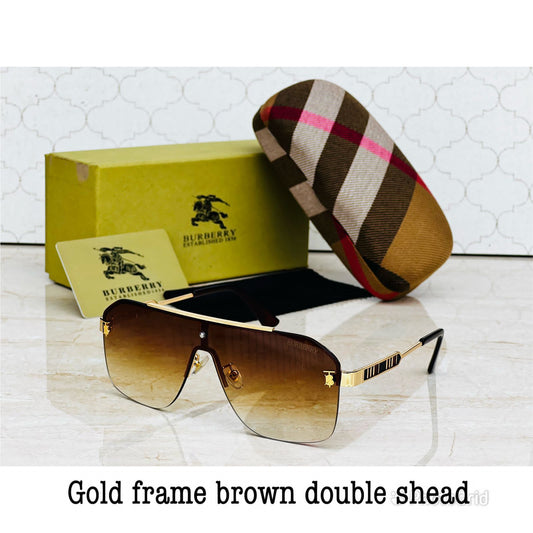 Black & Brown Color Lens With Black Color Frame Double Shaded Sunglass For Men's Women's For Man Woman Or Girl BB-9203 Sunglass