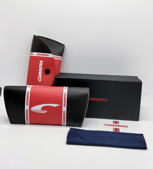 Carrera Branded Original Sunglass Case With Brand Cover & Dust Cover And Hard Box For All Type of Sunglass CR-BLK-BOX