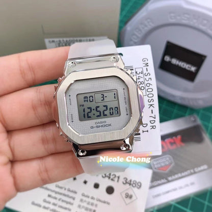 Casio G-Shock Analog-Digital Full with White Dial White Resin Strap Watch Unisex Fancy look premium quality GS951M009-B11