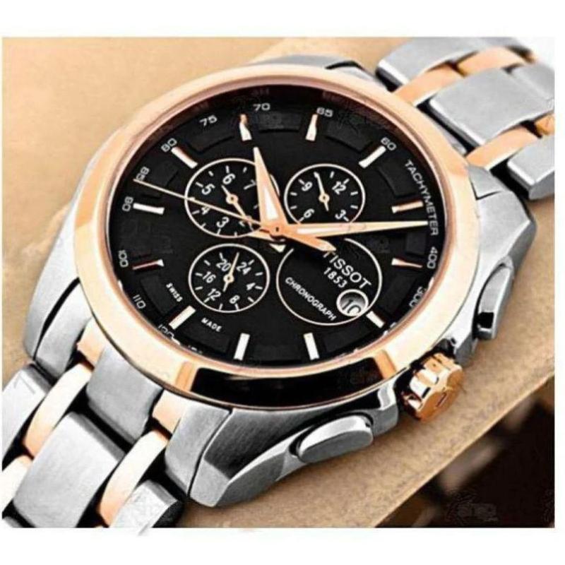 Tissot Chronograph Dual Tone Men s Watch for Man TS 321SG GB Silver Ro Hopknock