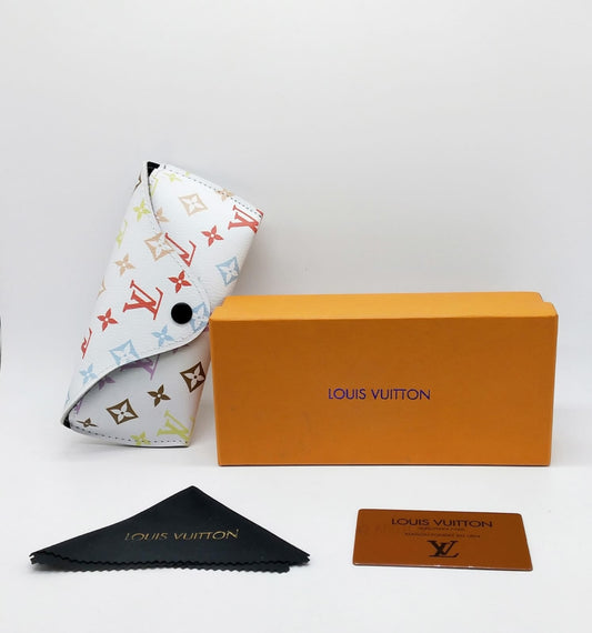 Louis Vuitton Branded Original Sunglass Case With Brand Cover & Dust Cover And Hard Box For All Type of Sunglass LV-WHT-BOX