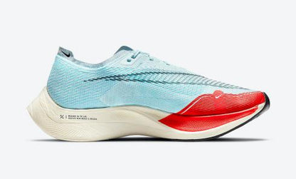 Nike ZoomX VaporFly NEXT 2 Ice Blue University Red White Black Shoes For Man CU4111-400