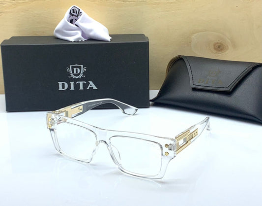 Transparent Man's Women's Sunglasses Luxury Desgier Square Frame Clear Lens And Classic Brand Oversized Eyeglasses DT-732