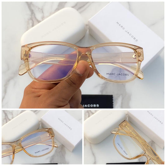 Latest Design Heavy Material Transparent lens And Brown Transparent Color Frame And Transparent Stick Sunglass For Men's And Women's OR Girls MJ-9088_Best Stylist Sunglass