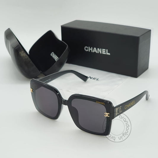 Black Glass Women's Sunglass for Woman or Girl CHA-10 Black Frame Gift Sunglass