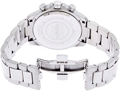 Tissot Chronograph Mens Watch Silver White Metal Formal Casual Watch for Man TS-SS01