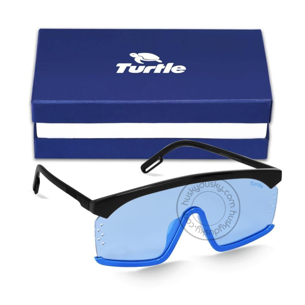 Blue Glass Man's Women's Sunglass for Man Woman or Girl TT-00 Black Frame Gift Sunglass