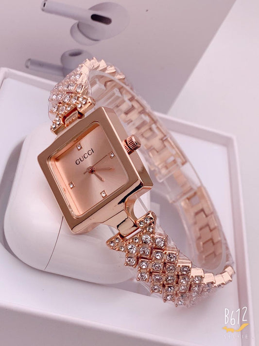 Watches With Rose Gold Diamond Strap For Woman Or Girl Rose Gold Dial Gift Watch GC-VARIANTS-01 GC-R-GLD-01