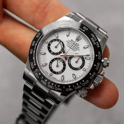 ROLEX Chronograph Daytona Automatic Panda White Dial Watch With Stainless Steel StrapMen's Watch Rlx-116500LN