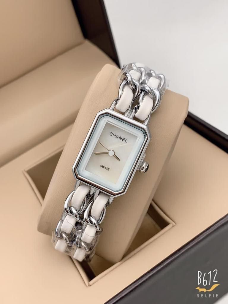 Multi Silver And White Strap New Stylish Branded Women's Watch For Women And Girls White Color Dial CH-6585 Best Gift